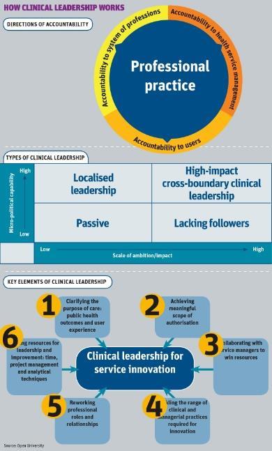 How clinical leadership works: graphic
