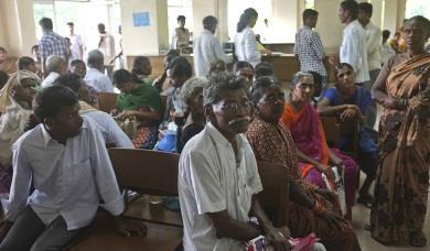 A waiting area at LV Prasad