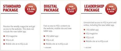 HSJ subscription packages