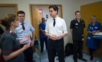 Miliband and Burnham visit George Eliot Hospital 26 January 2015