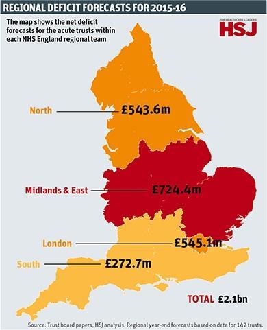 Regional deficits forecasts 2015-16 updated map