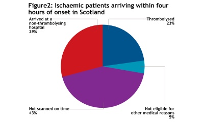 Graph showing stroke statistics