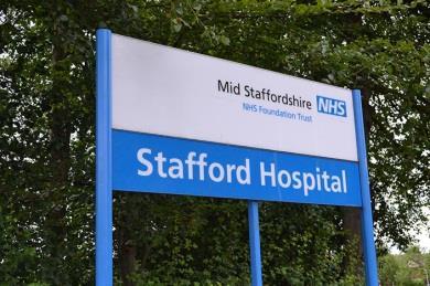 Mid Stafford hospital sign