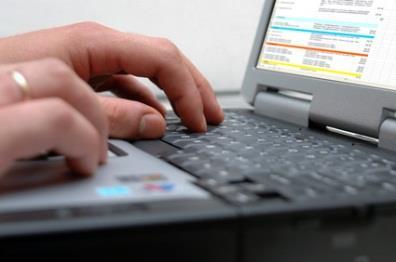laptop computer spreadsheet
