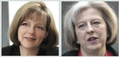 Jane Cummings and Theresa May