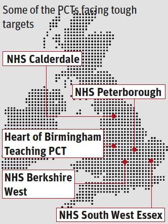 NHS management cuts hotspots revealed