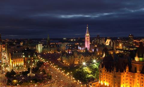 Ottawa cityscape at night