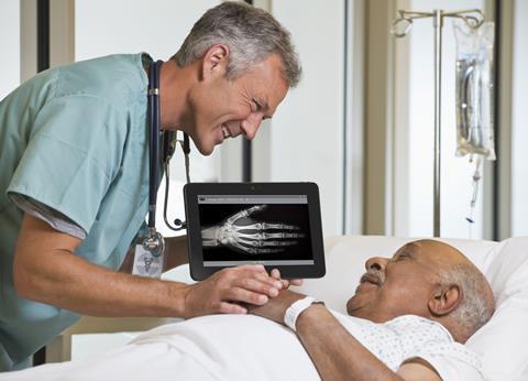 technology app doctor patient bones