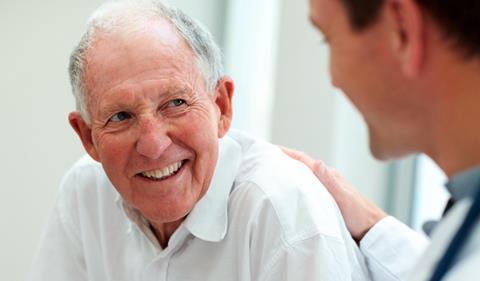 Smiling patient