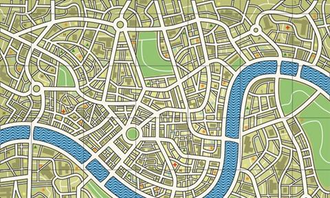 Part of London map