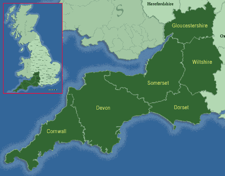 South West map